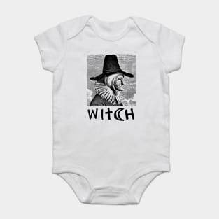 Witch Vintage Illustration / Wicca / Witchcraft / Pagan Baby Bodysuit